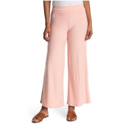 Ookie & Lala High Waist Wide Leg Pants Pink Size M